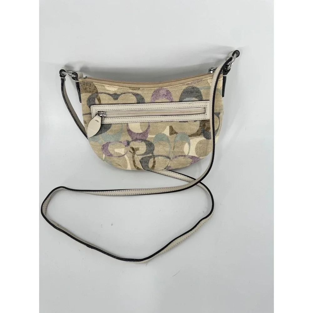 Coach Signature Soho Optic Art Crossbody Bag Women Small Multi-color Vintage y2k